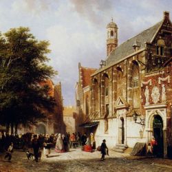 Street view with church